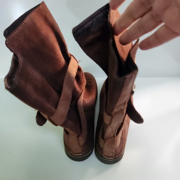 EMU Australia Wood Leather Ainslie 10" Shaft Suede Boot Size 10 EU 42 - Picture 8 of 12